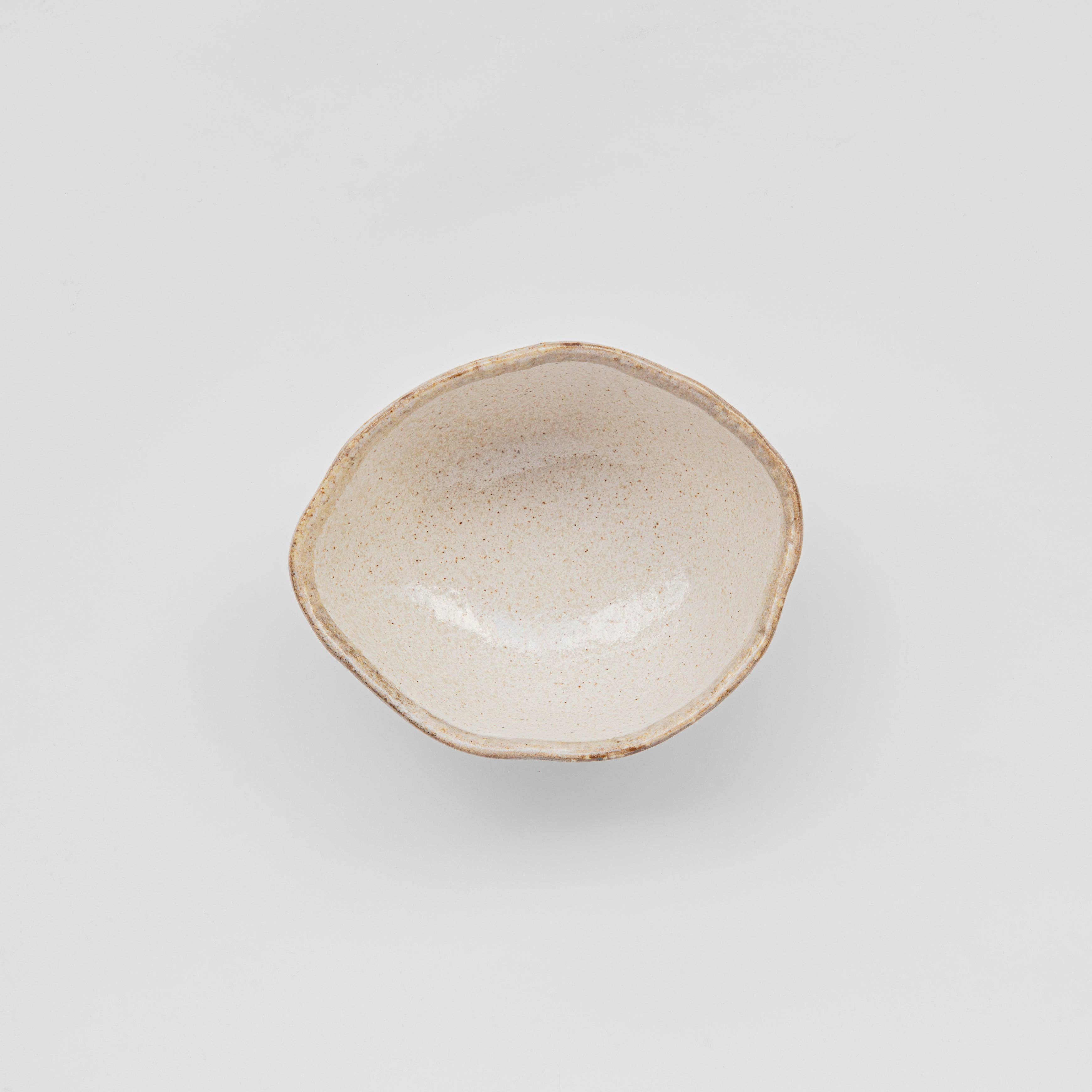 Flax Organic Uneven Medium Oval Bowl, 21cm