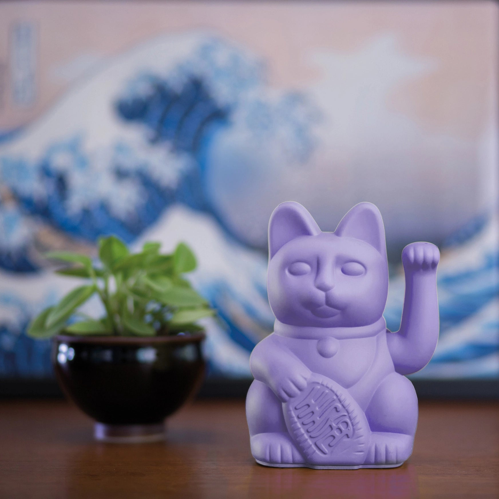 Lucky Cat | Maneki Neko - Lilac
