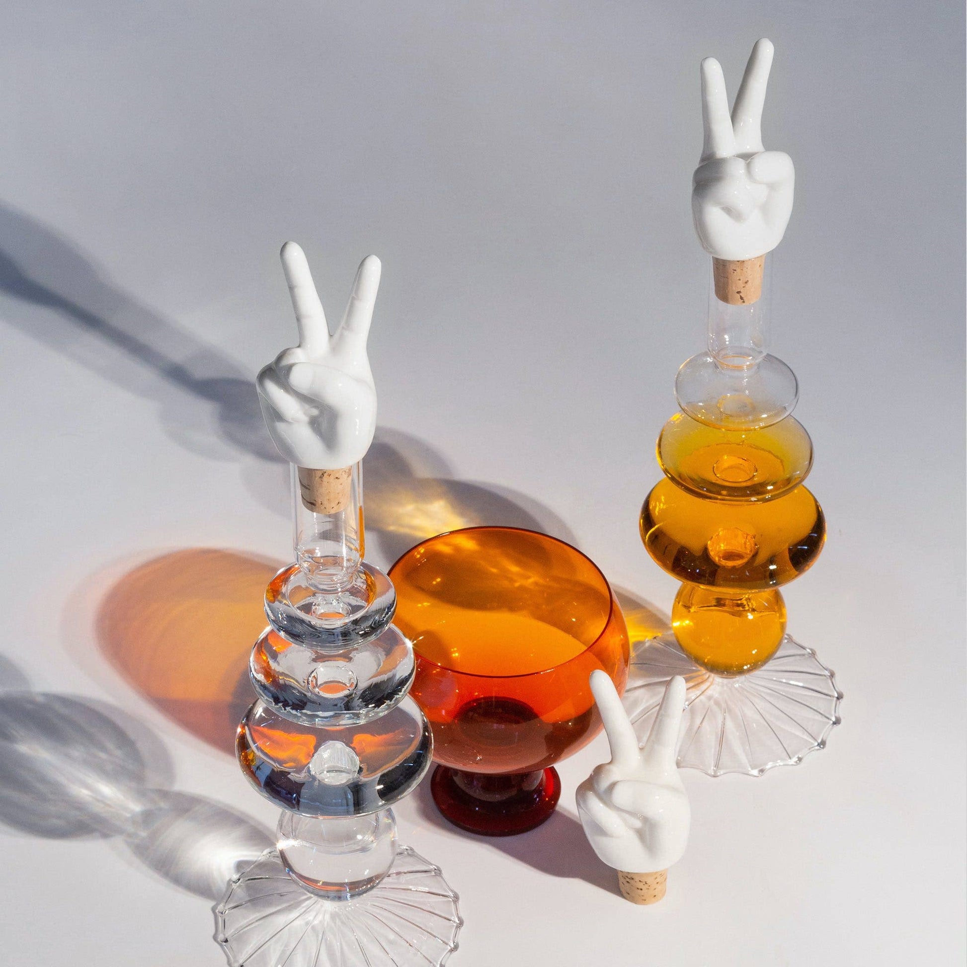 Bottle Sealer Peace Hands