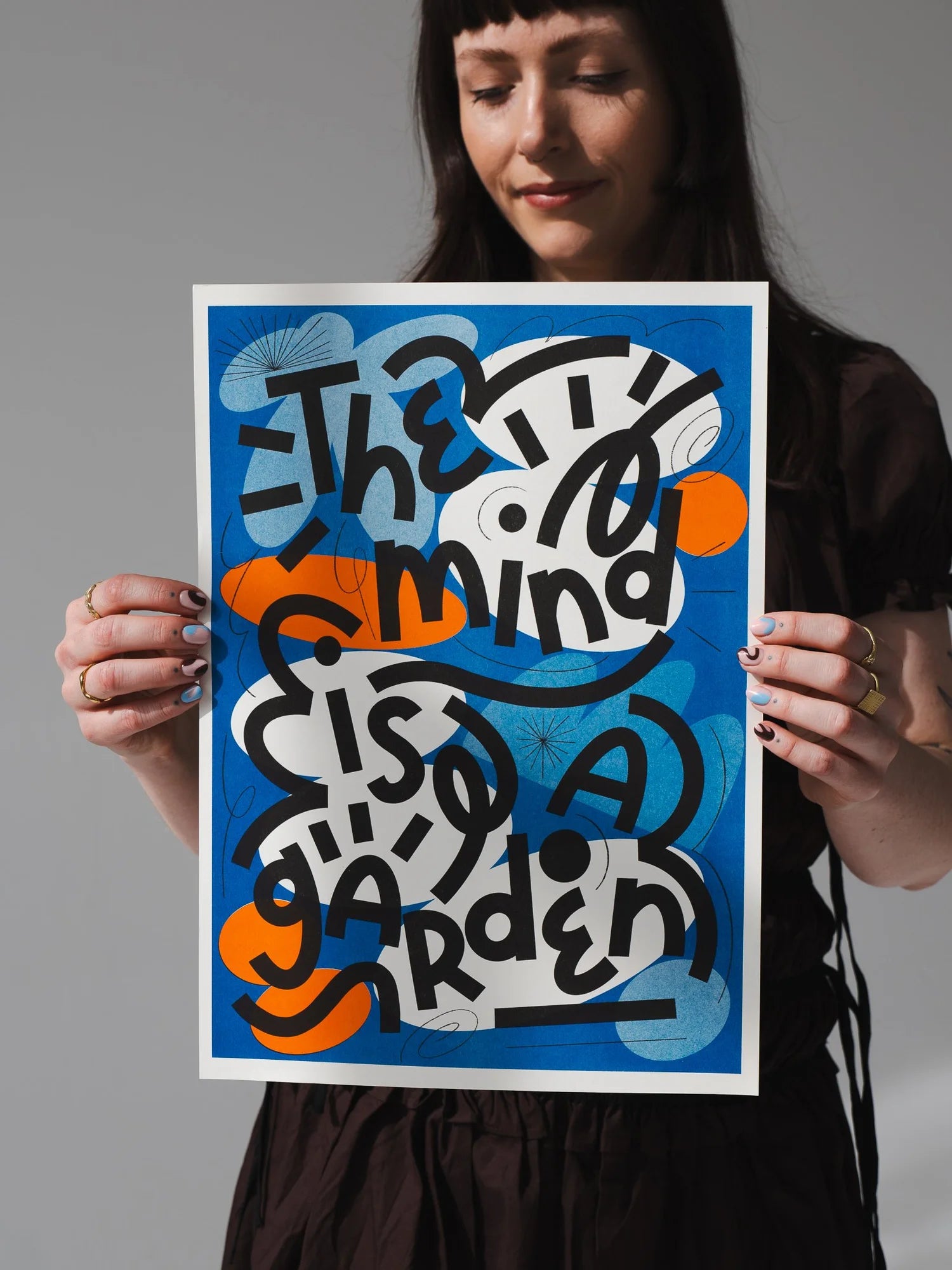 The Mind Is A Garden - Risograph Print - A3