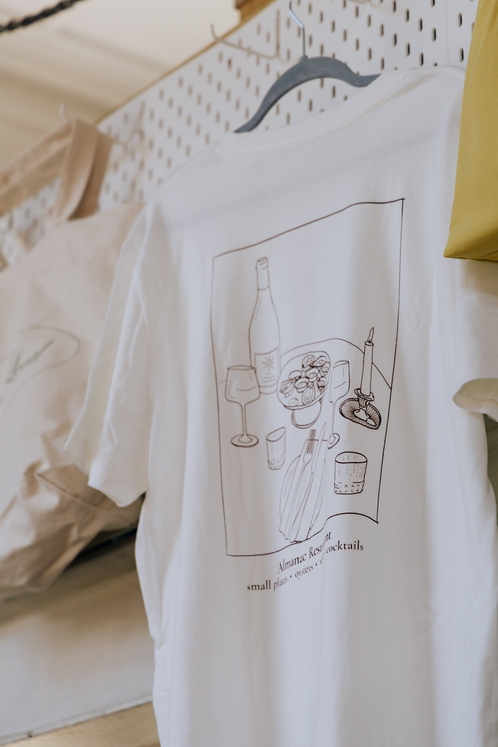 Sunny's x Almanac Tee - Off White / Chocolate Brown