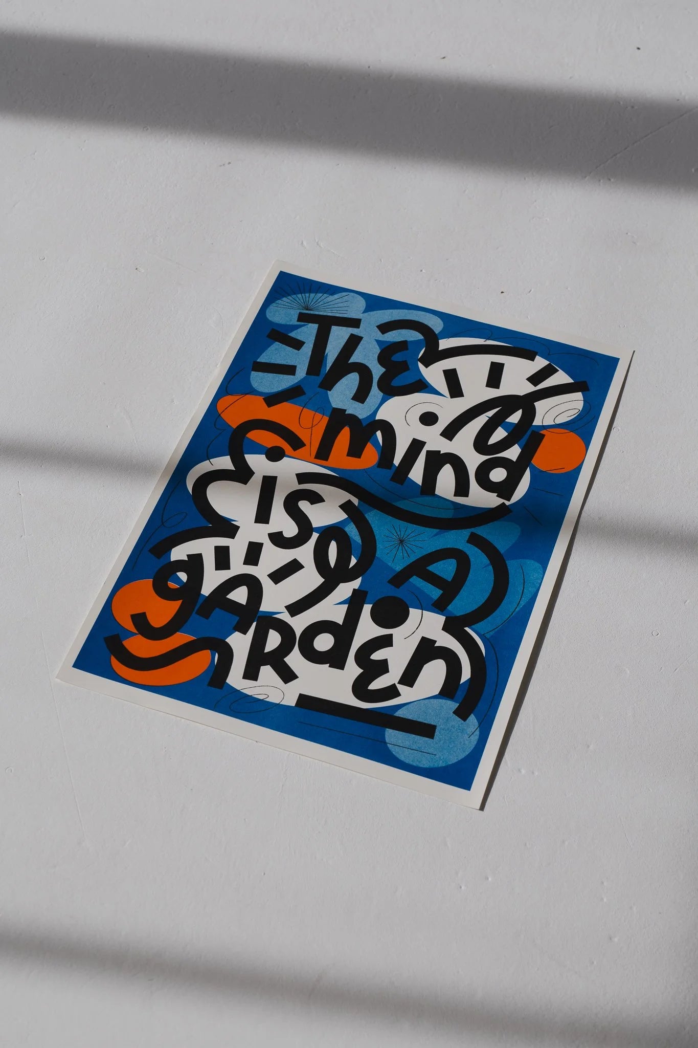 The Mind Is A Garden - Risograph Print - A3