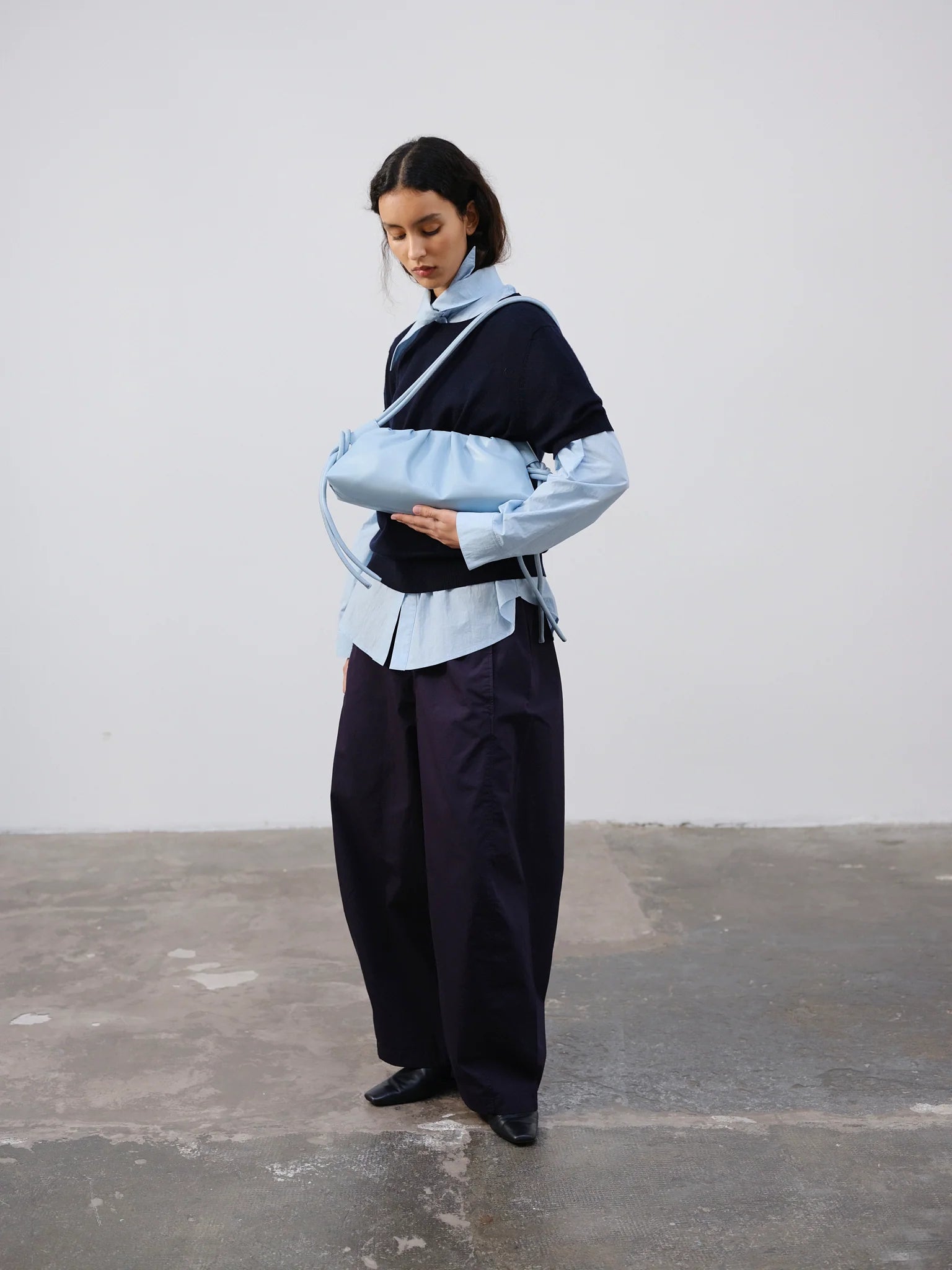 Dumpling Bag - Baby Blue