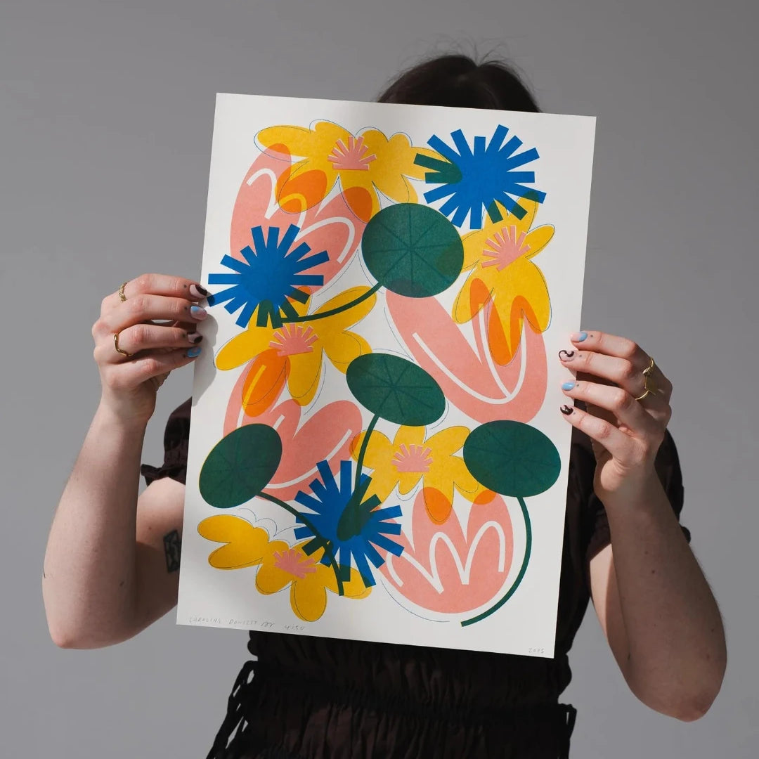 Spring Is Here - Risograph Print - A3