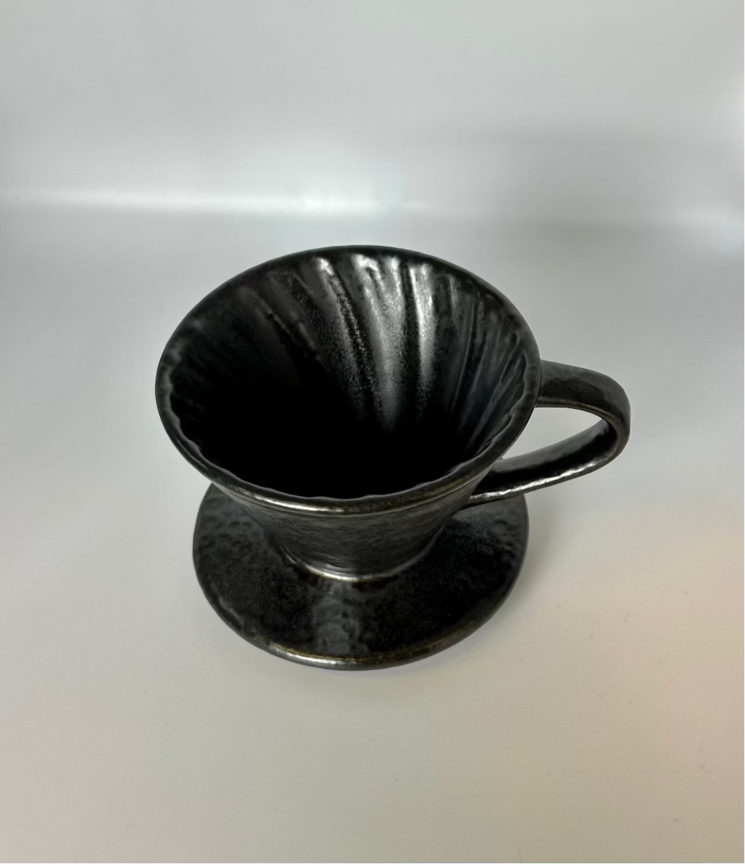Black Luster Ceramic Coffee Dripper set