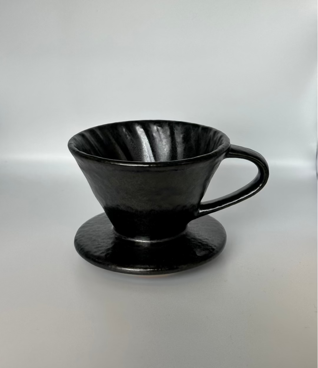 Black Luster Ceramic Coffee Dripper set