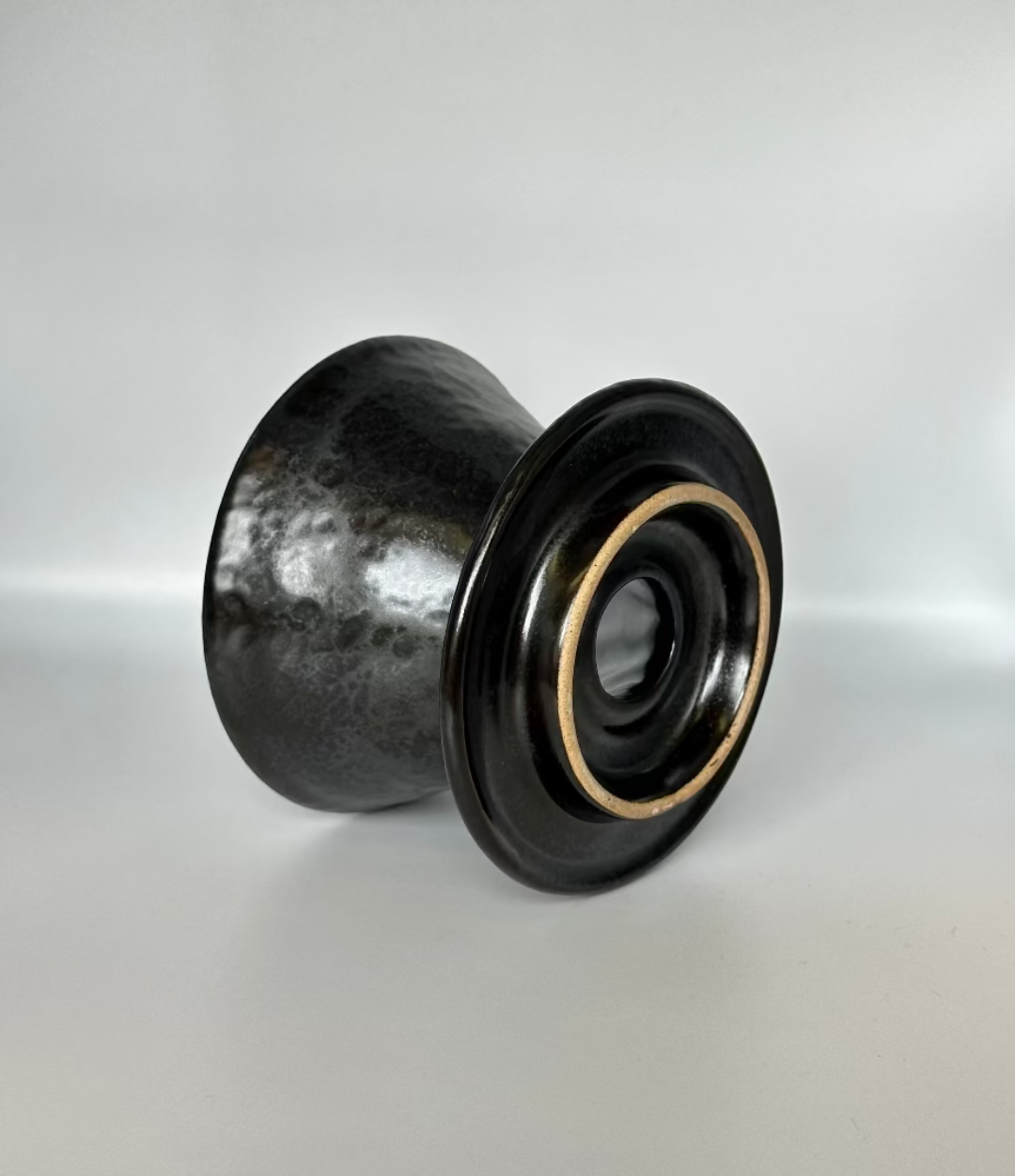 Black Luster Ceramic Coffee Dripper set