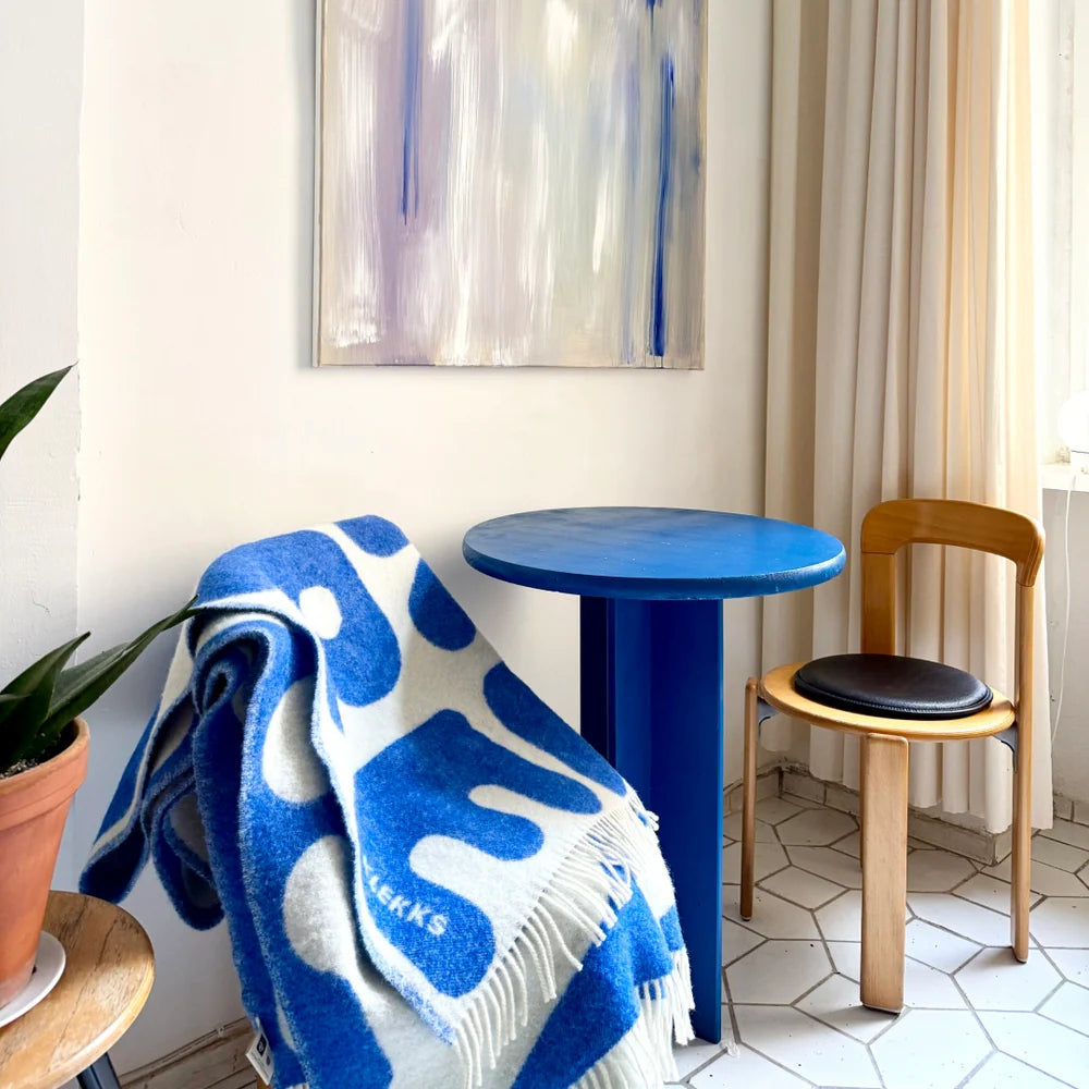 Klekks No. 11 - Wool Blanket - Blue