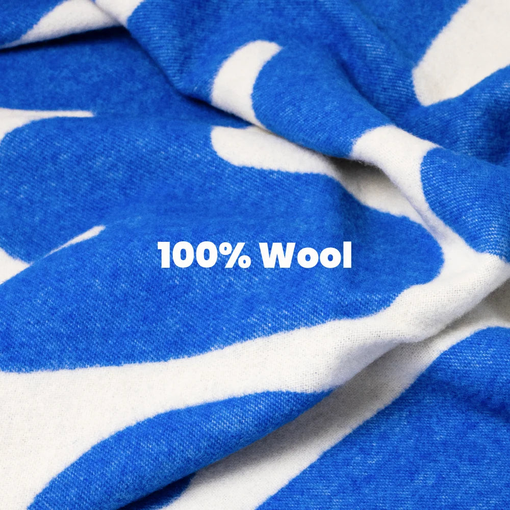 Klekks No. 11 - Wool Blanket - Blue