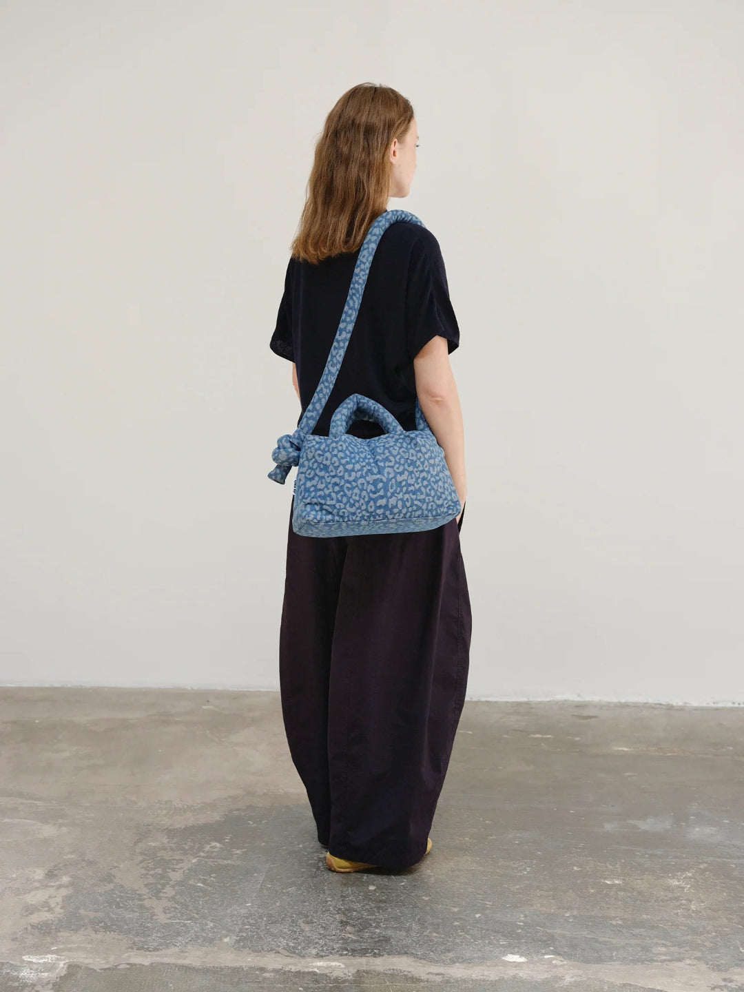 MiniOna Soft Bag - Leopard Denim