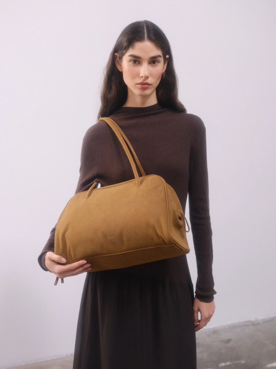Brooklyn Bag Suede - Brown