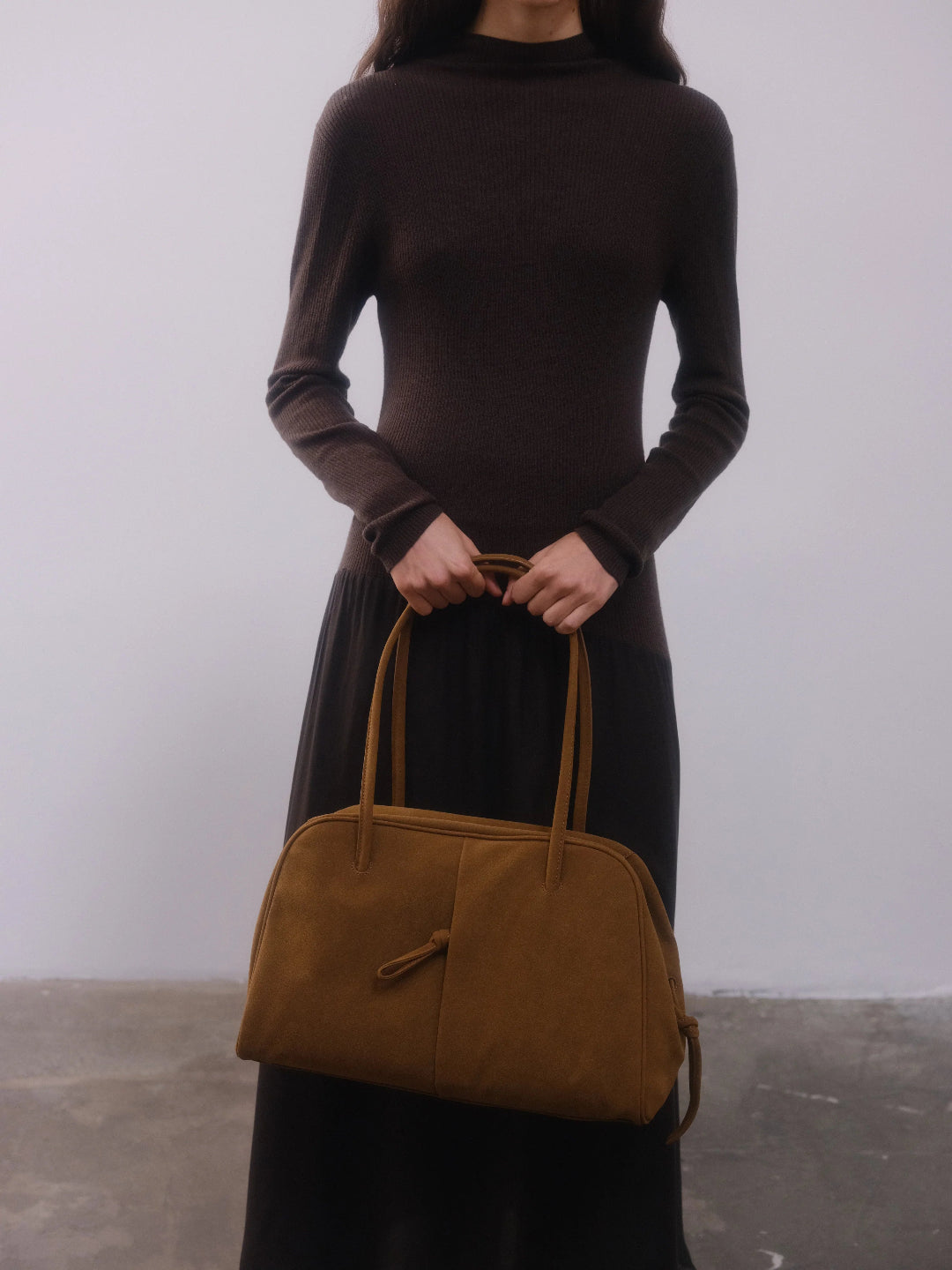 Brooklyn Bag Suede - Brown
