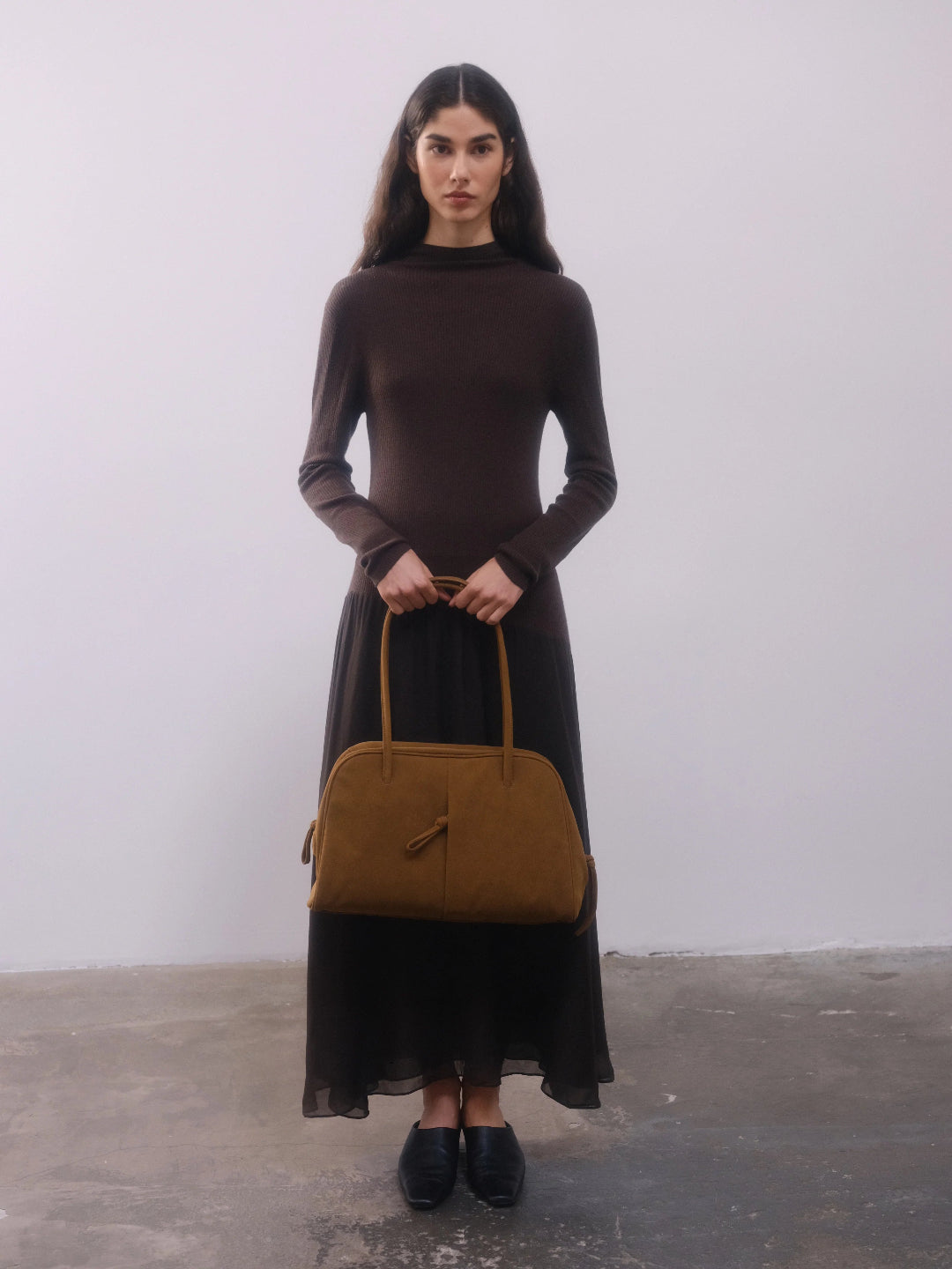 Brooklyn Bag Suede - Brown