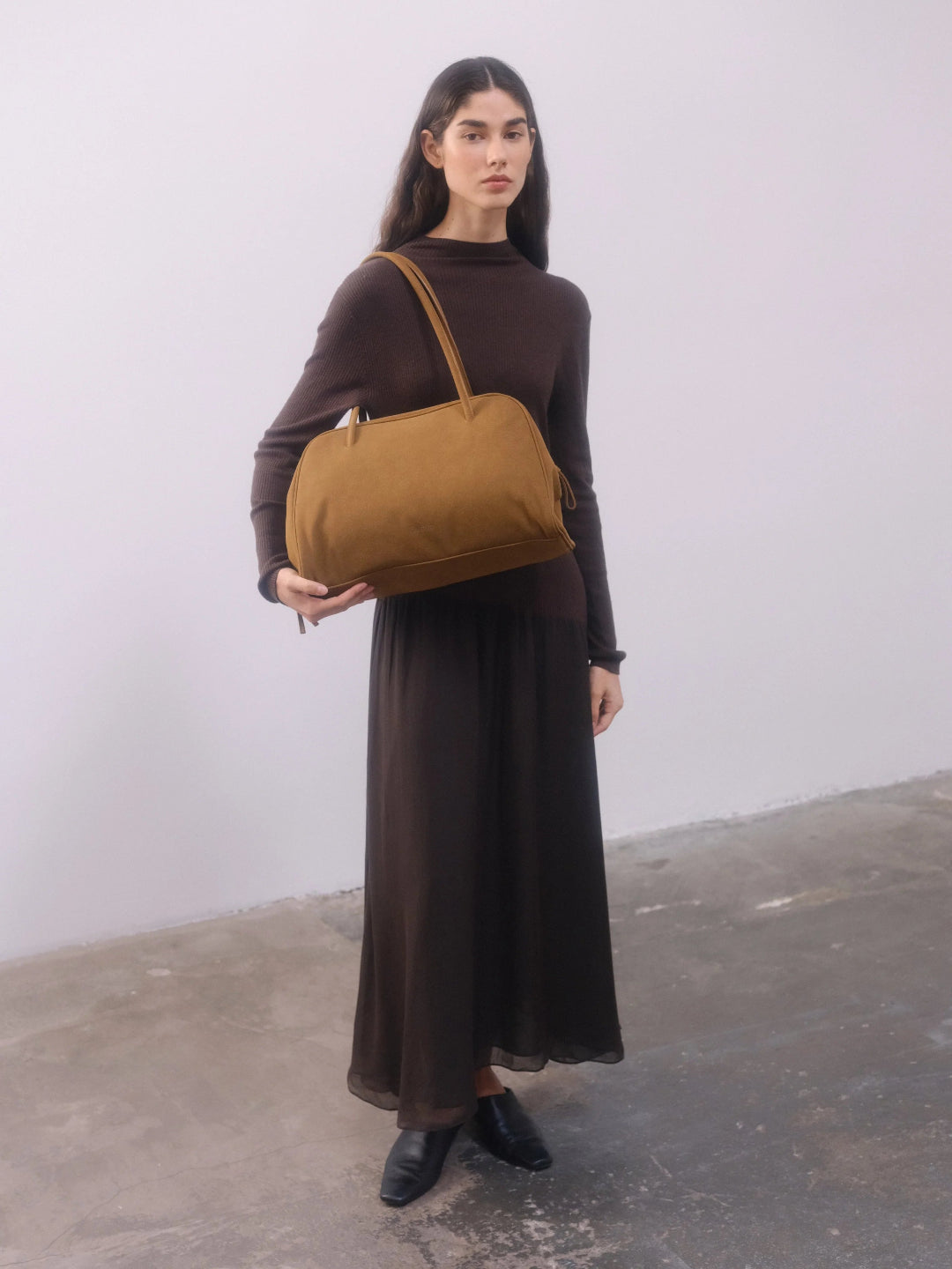 Brooklyn Bag Suede - Brown