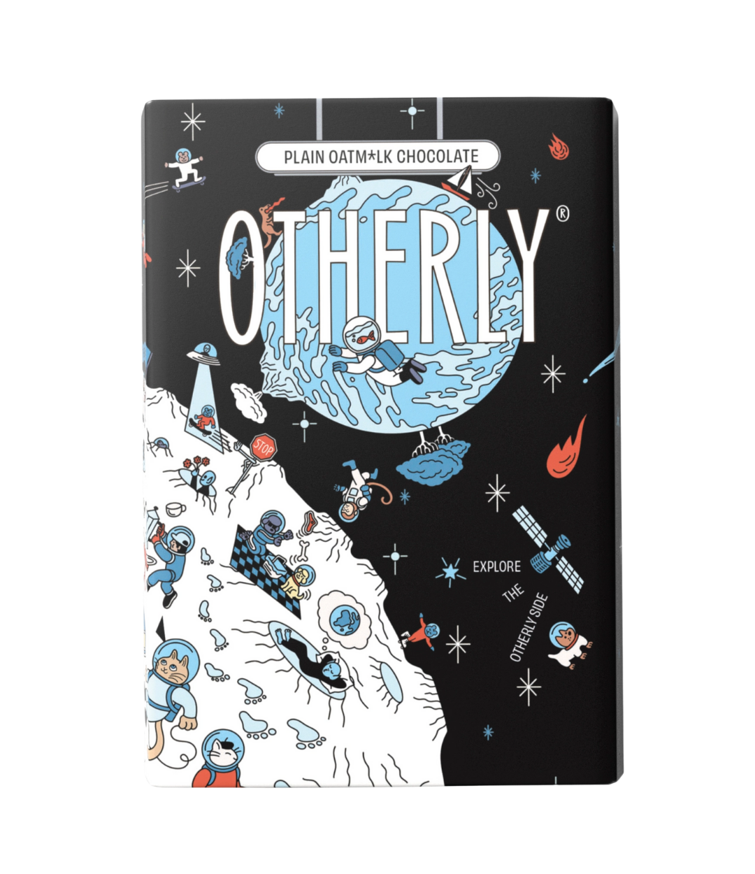 Plain Oatm*lk Chocolate Bar, Vegan (120g)