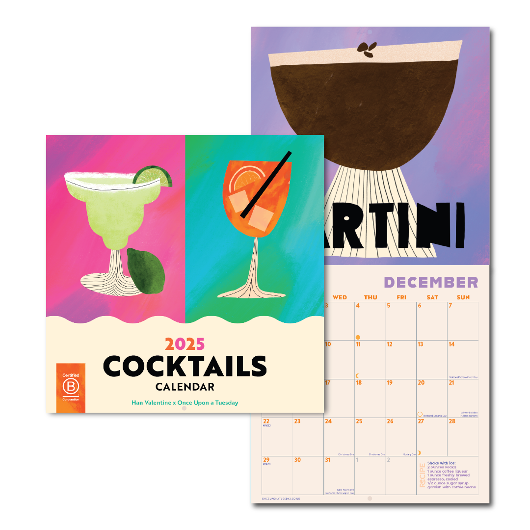 2025 Calendar - Cocktails