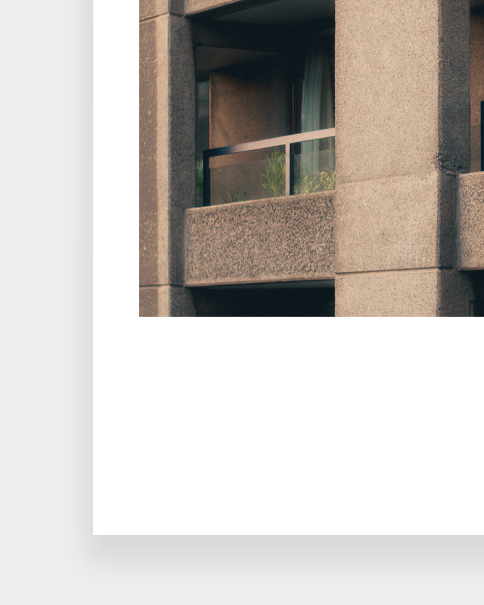 Barbican Lauderdale Balcony Print - A3