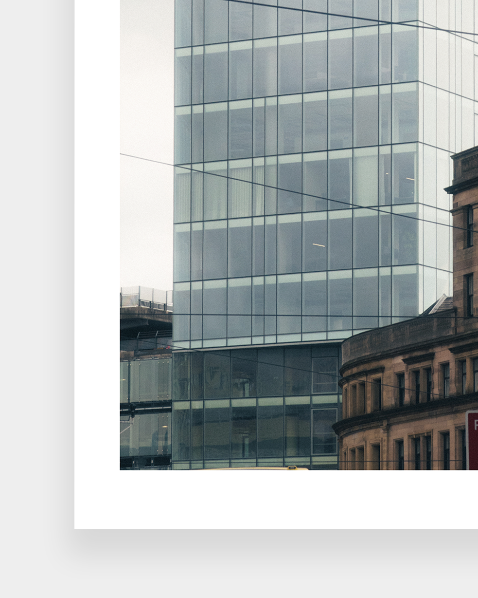 Manchester Back Turner St Print - A3