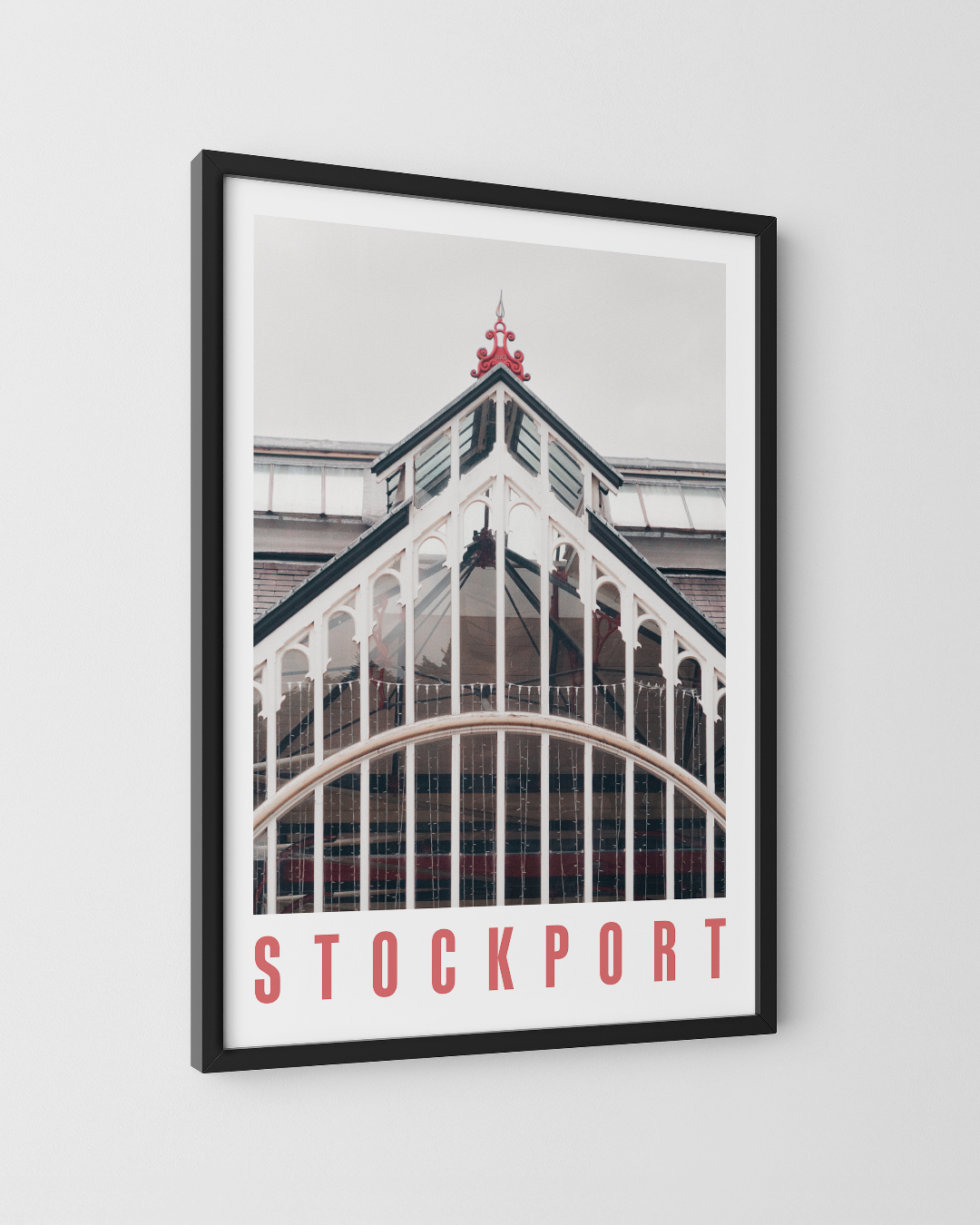 Stockport Market Place Print - A3
