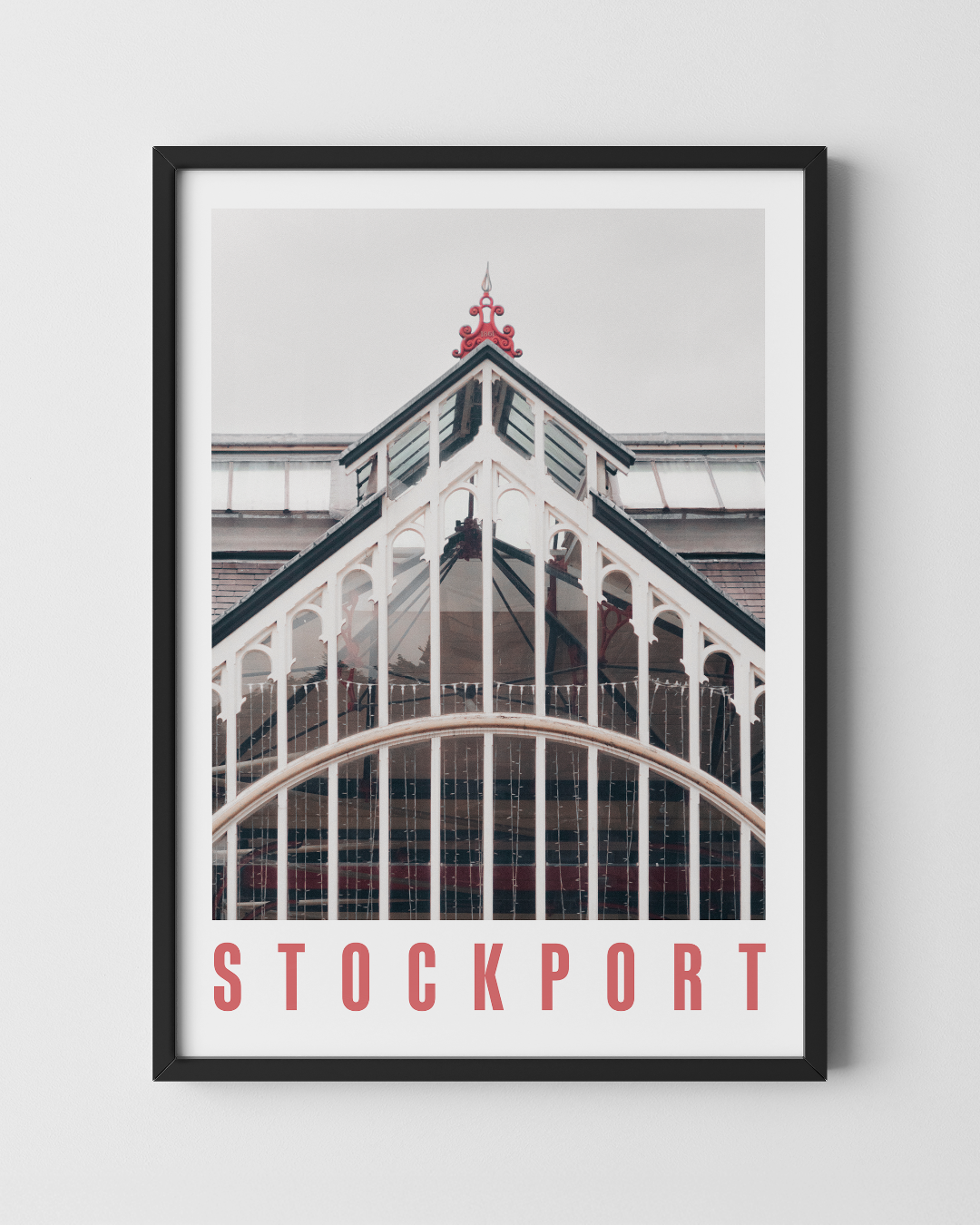 Stockport Market Place Print - A3