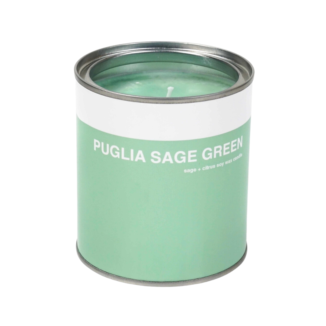 Paint Can Candles - Puglia Sage Green