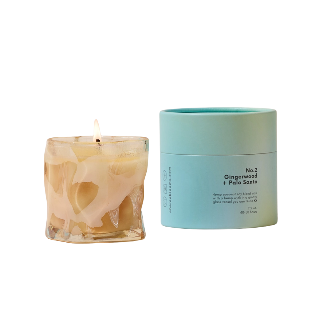 Choice Blooms Candle - No. 2 Gingerwood + Palo Santo Candle
