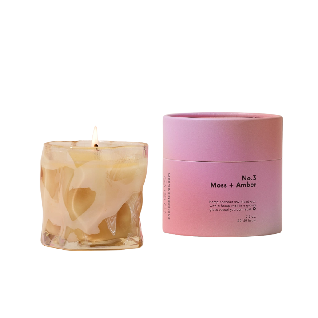Choice Blooms Candle - No. 3 Moss + Amber Candle
