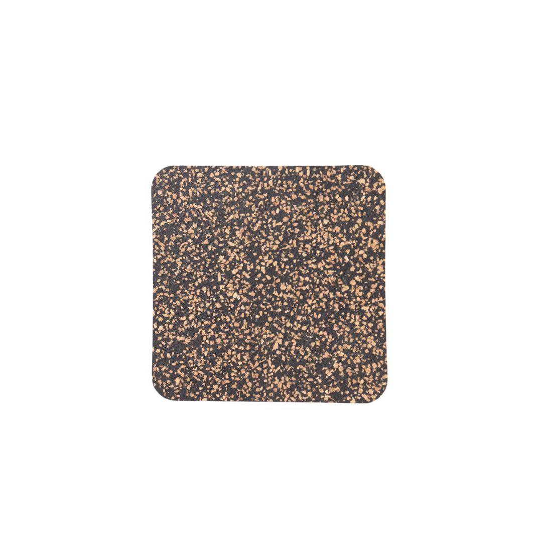 Dash Recycled Rubber & Cork Coaster - Set of Four