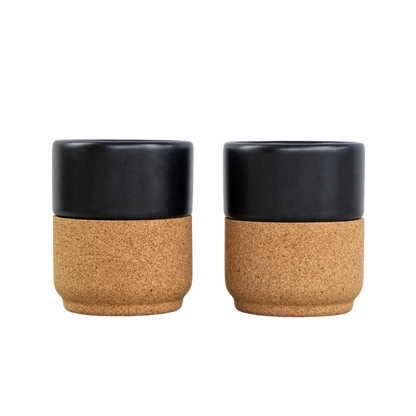 Eco Coffee Mug Gift Set - Matte Black