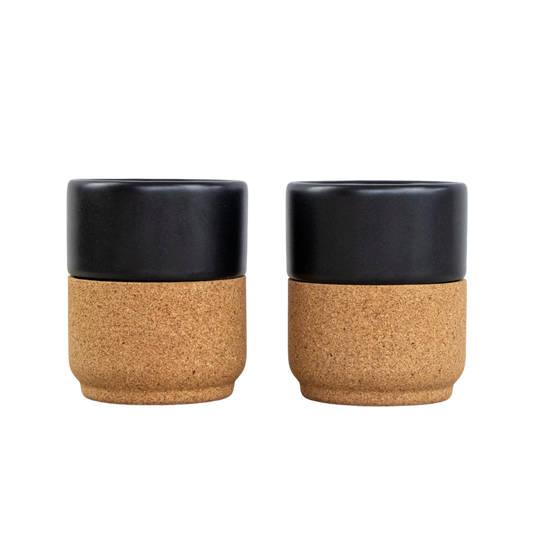 Eco Coffee Mug Gift Set - Matte Black