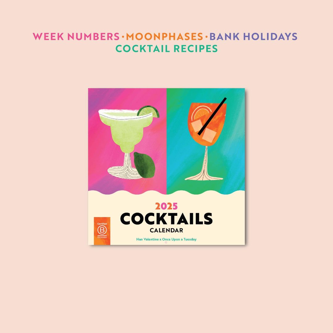 2025 Calendar - Cocktails