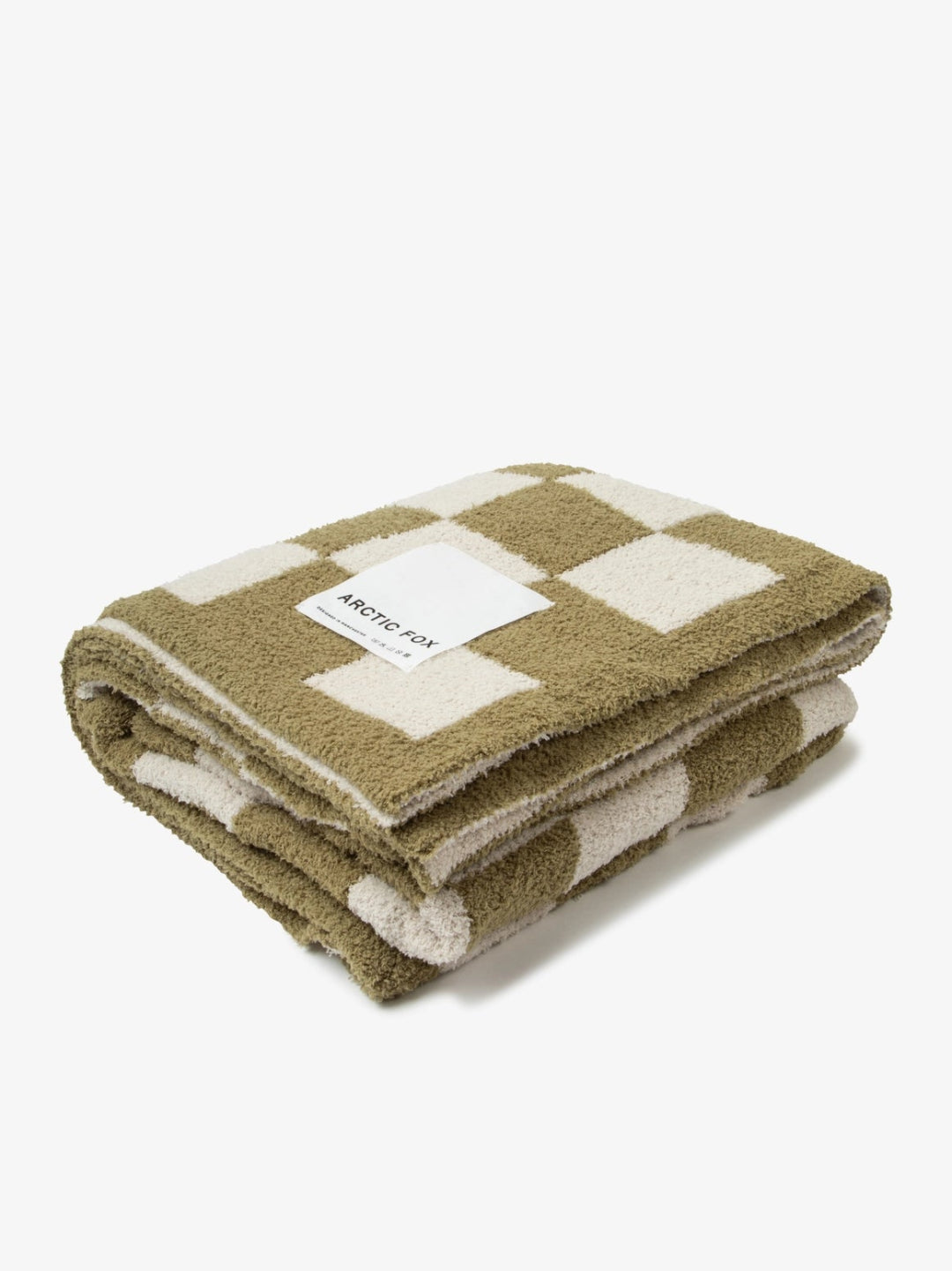 The Teddy Throw - 100% Recycled - Khaki Check