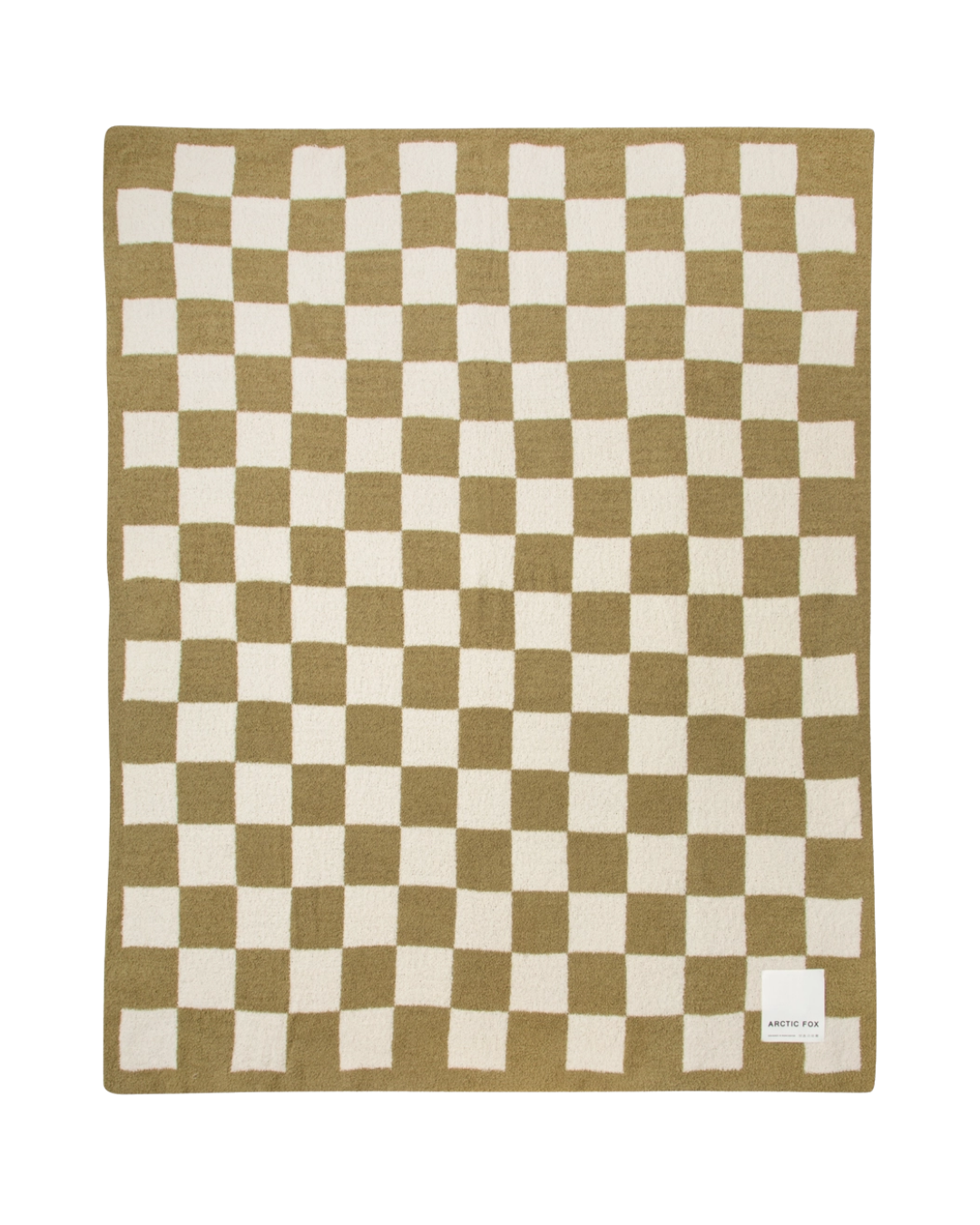 The Teddy Throw - 100% Recycled - Khaki Check
