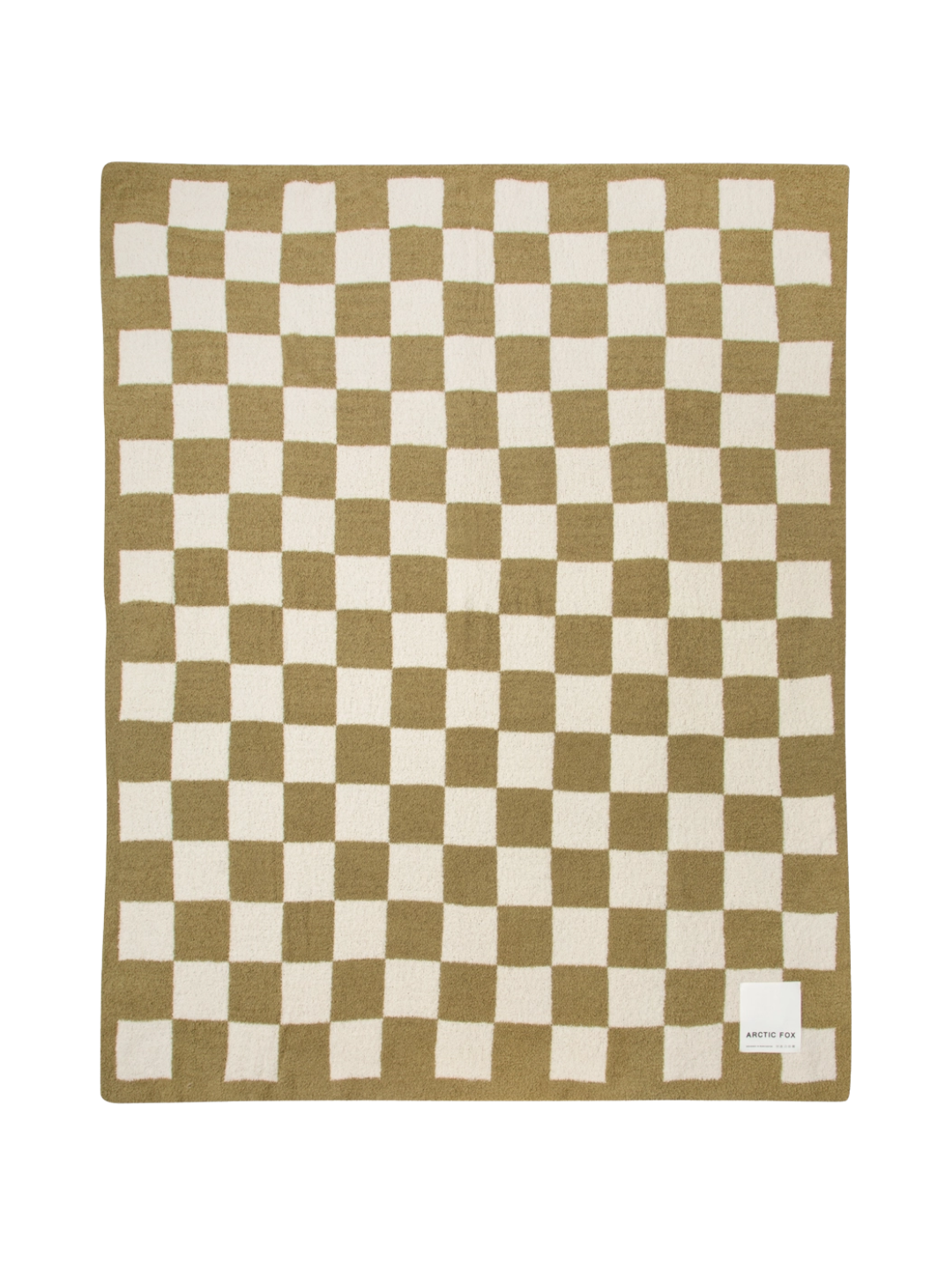 The Teddy Throw - 100% Recycled - Khaki Check