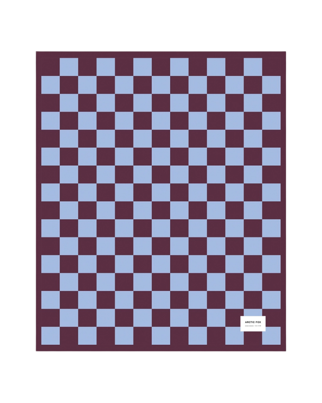 The Teddy Throw - 100% Recycled - Blue Check