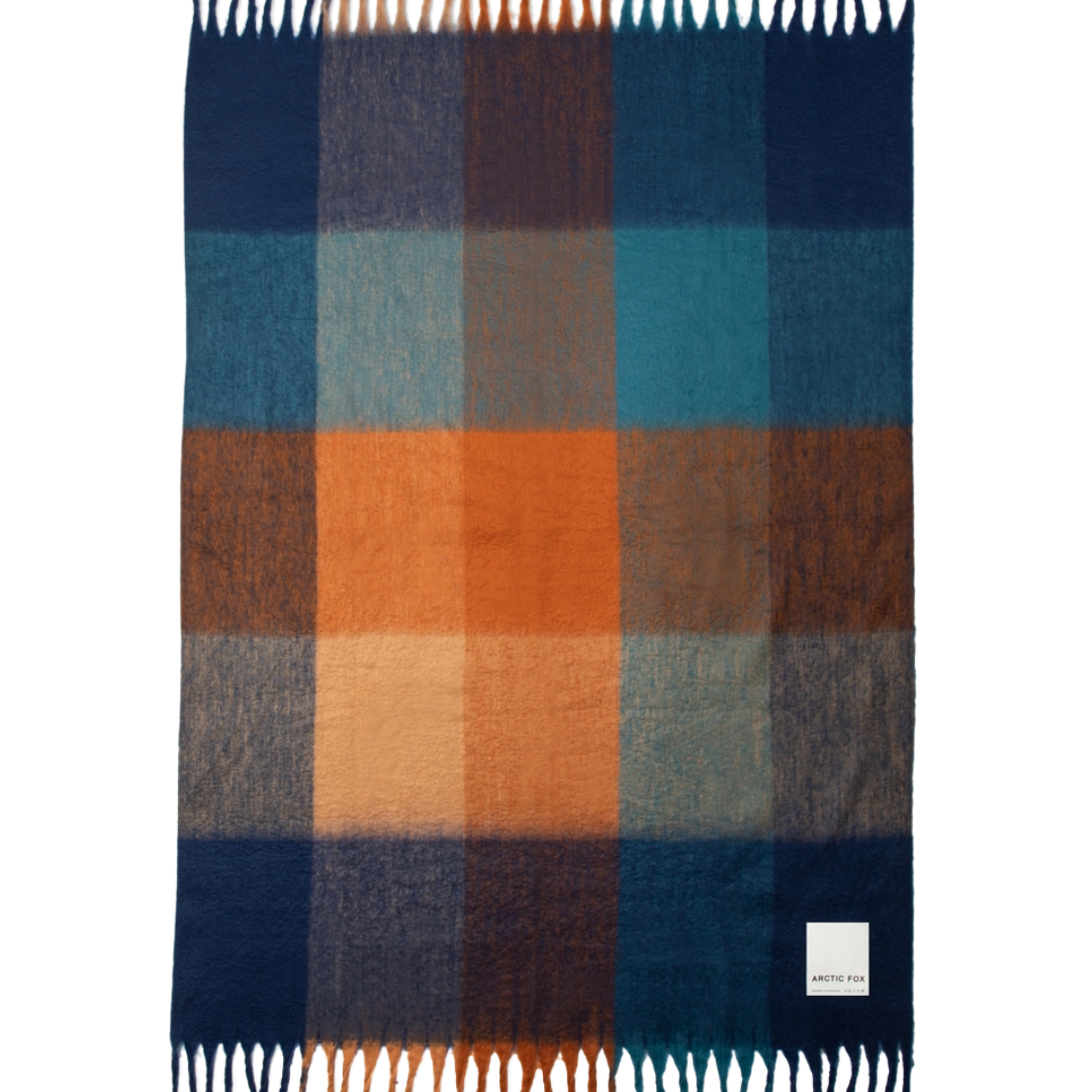 The Reykjavik Throw - 100% Recycled - Tokyo Lights