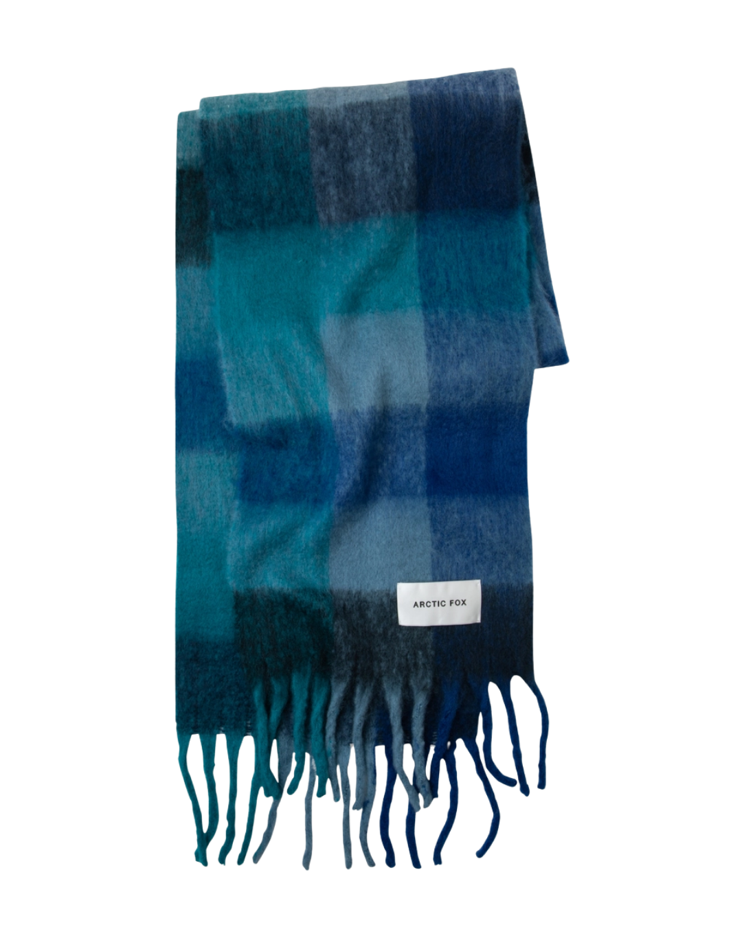 The Reykjavik Scarf - 100% Recycled - Blue Check