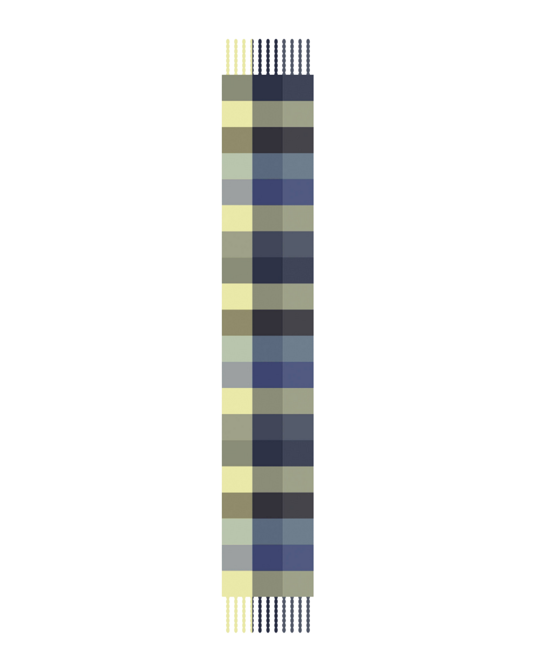 The Reykjavik Scarf - 100% Recycled - Blue Yellow