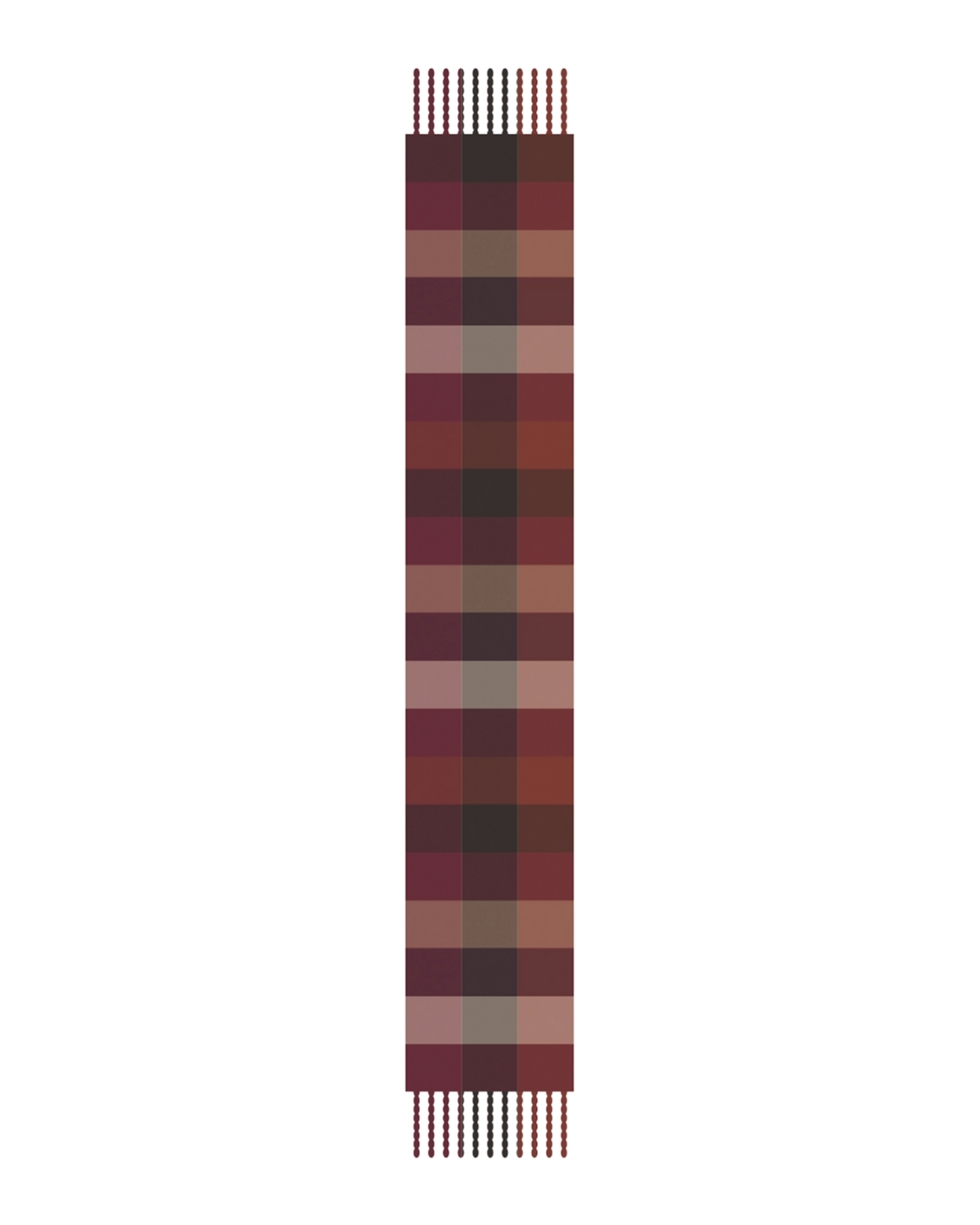 The Reykjavik Scarf - 100% Recycled - Burgundy Check