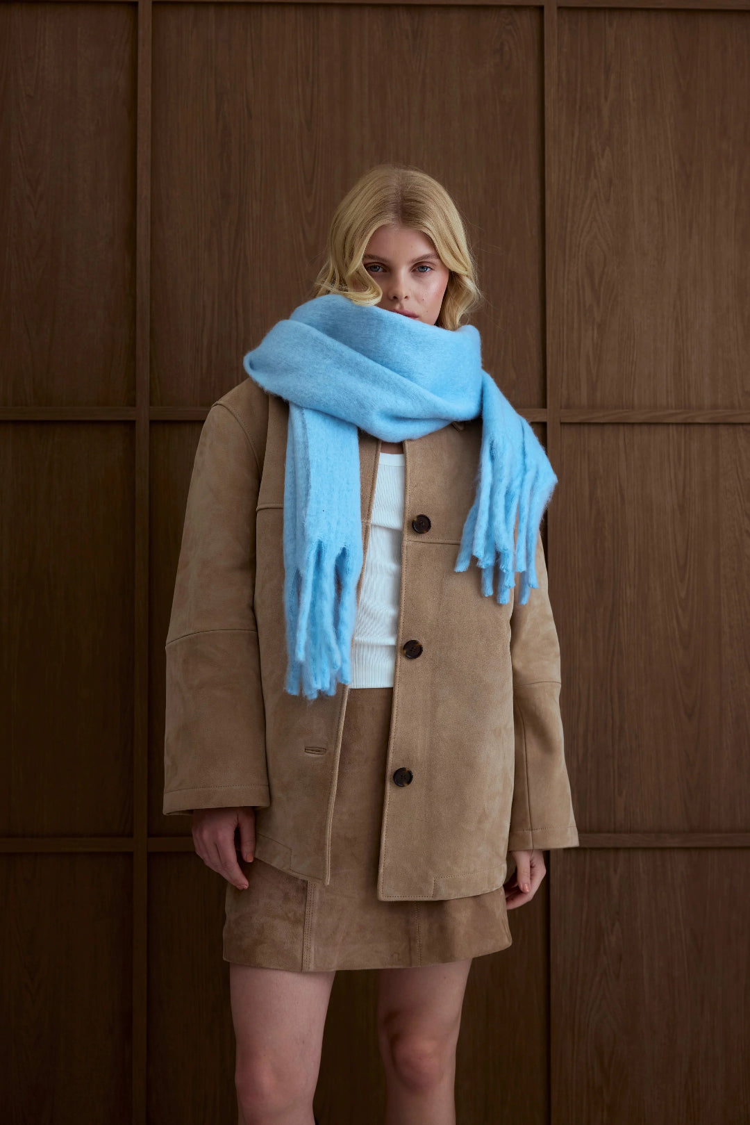The Stockholm Scarf - 100% Recycled - Glacier Blue