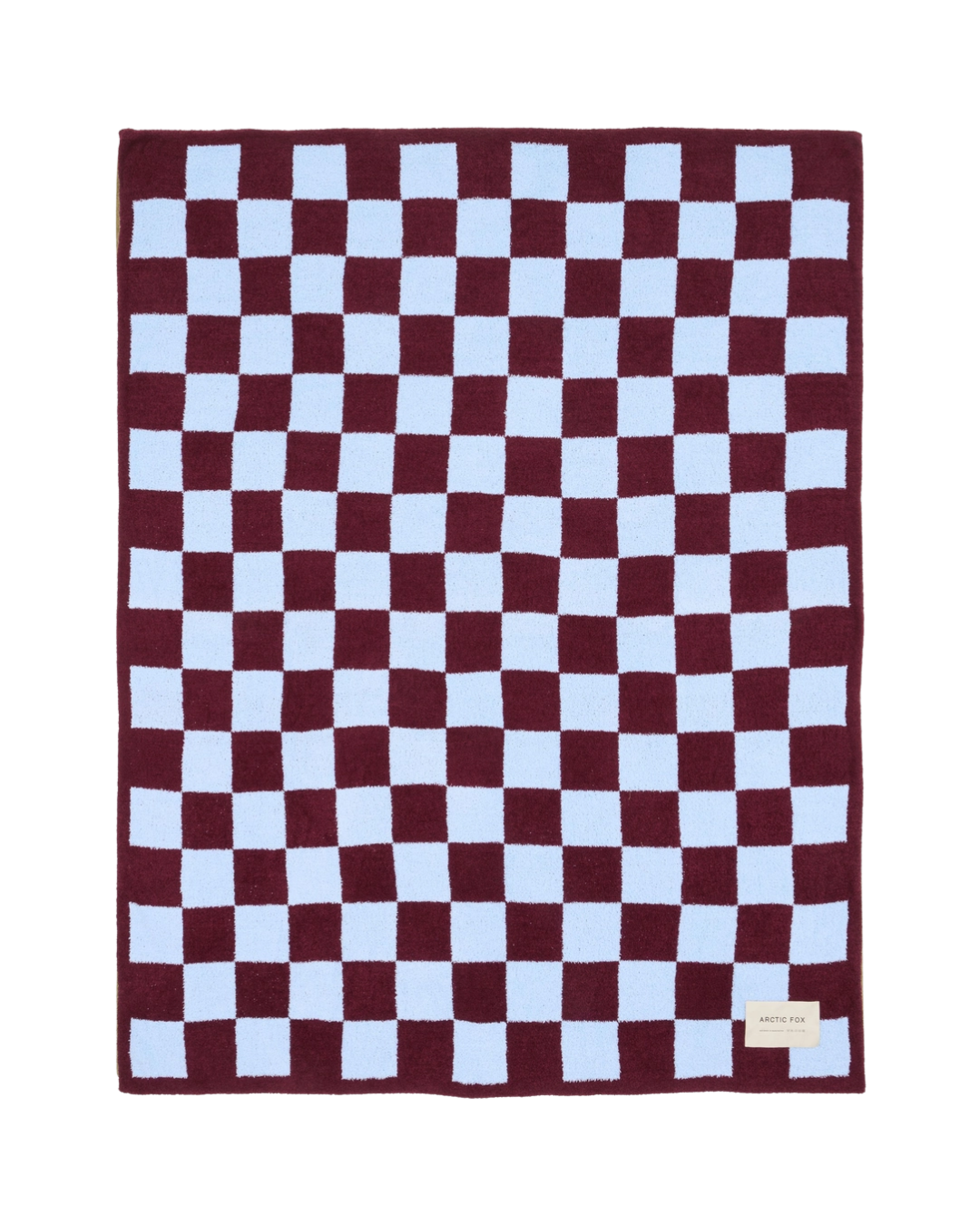 The Teddy Throw - 100% Recycled - Blue Check