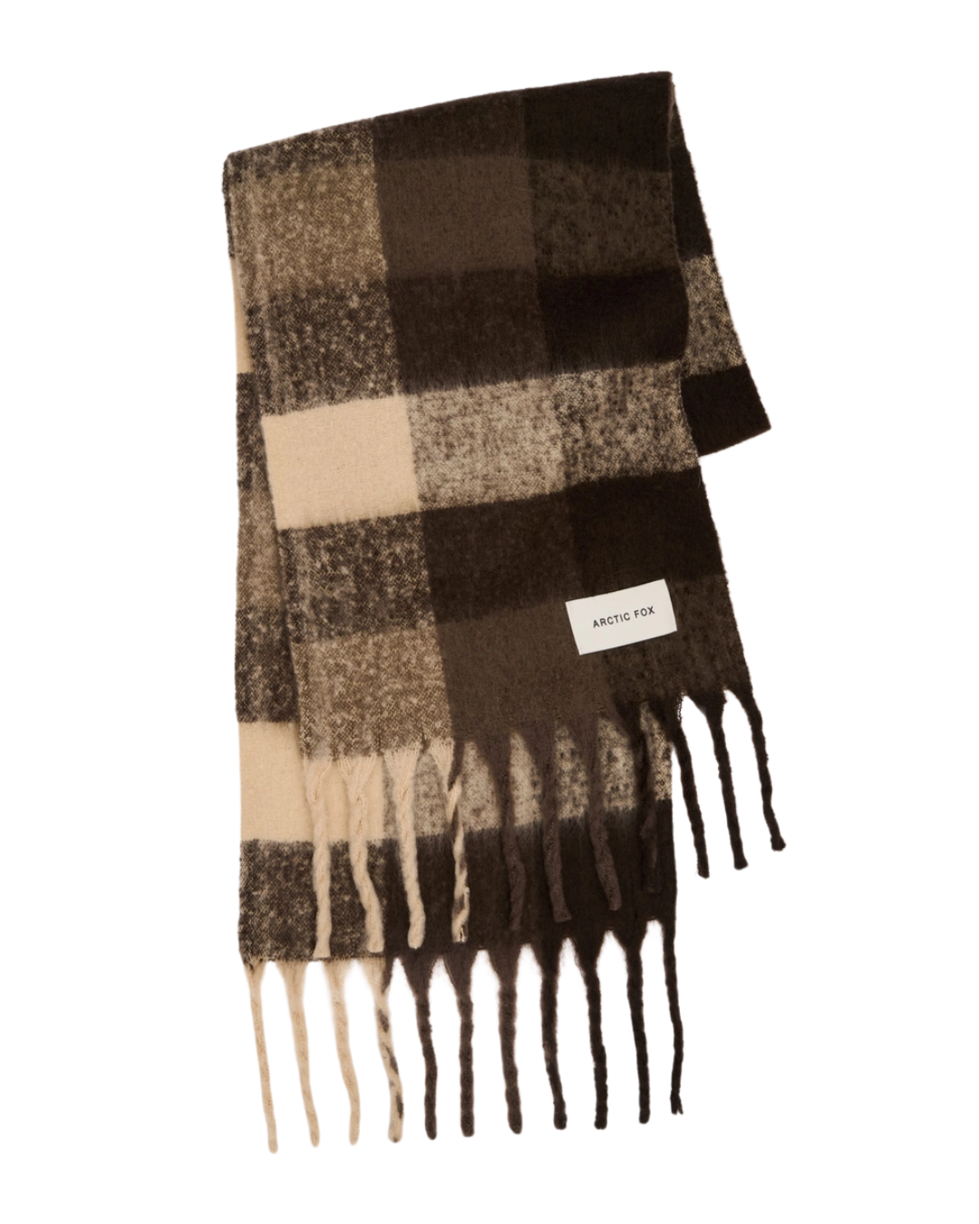 The Reykjavik Scarf - 100% Recycled - Brown Check