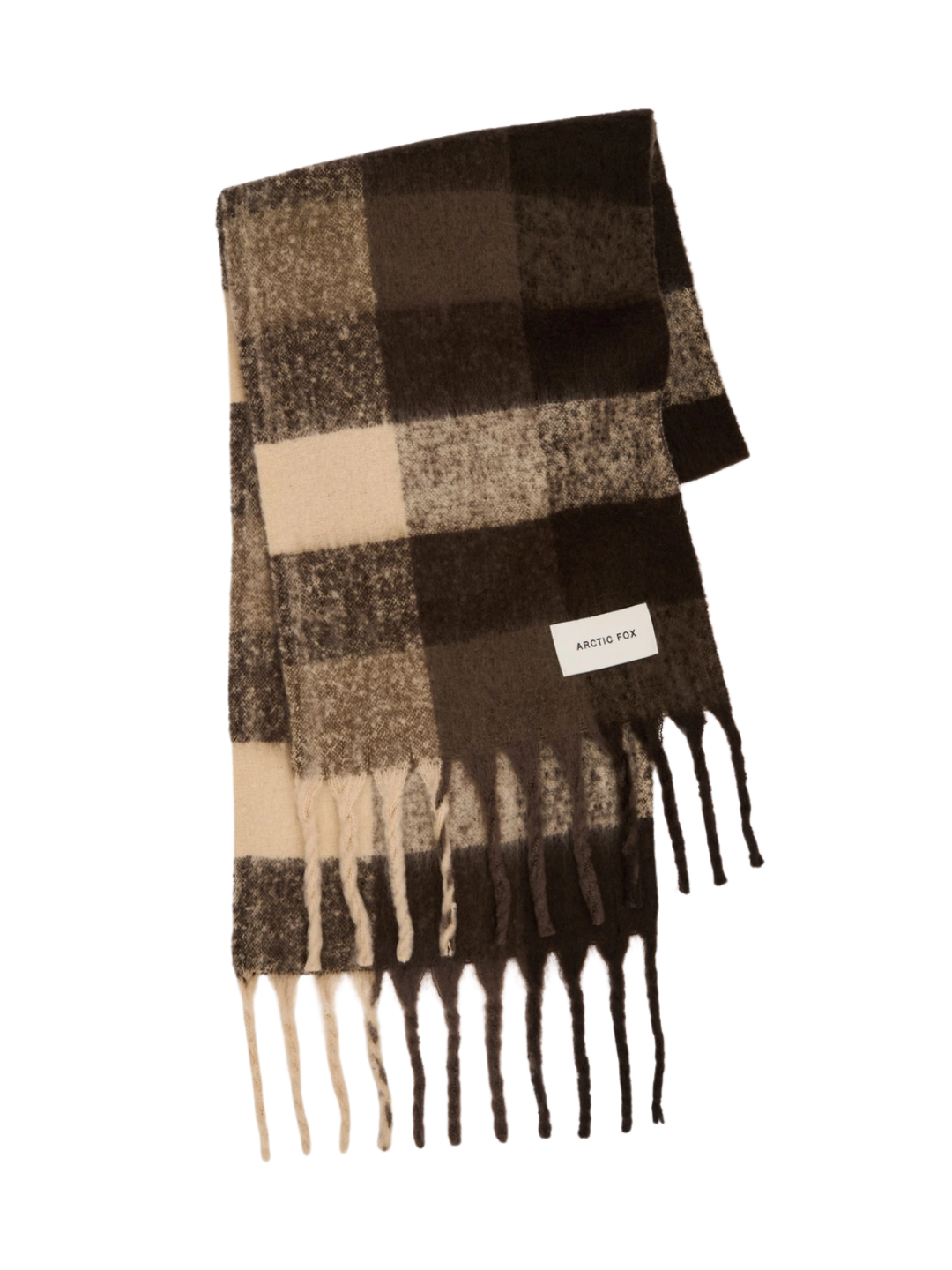 The Reykjavik Scarf - 100% Recycled - Brown Check
