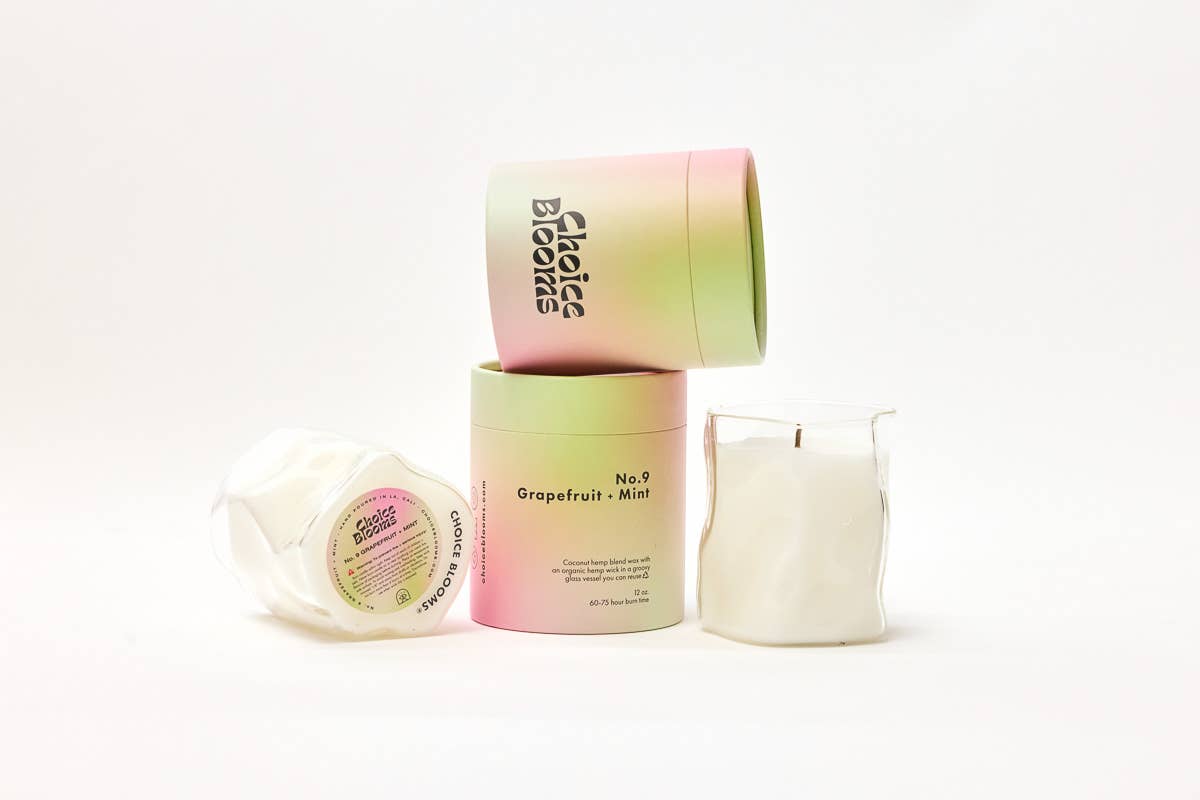 No. 9 Grapefruit + Mint Candle, 12oz.