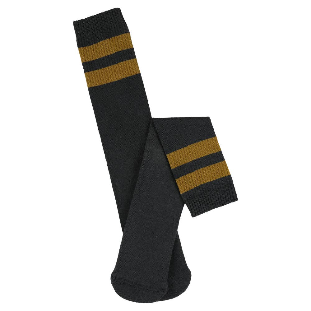 Unisex Tube Socks - Off Black / Cumin