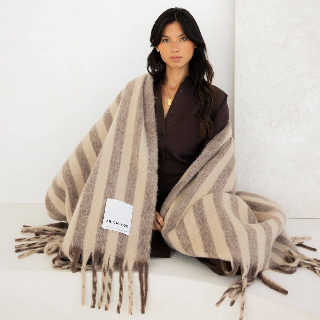 The Wool Stripe Throw