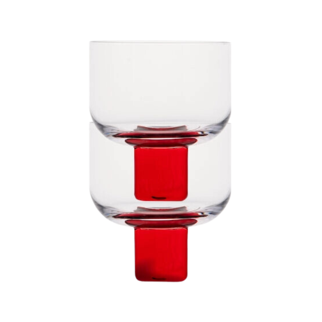 Victoria Glass (Set of 2) - red