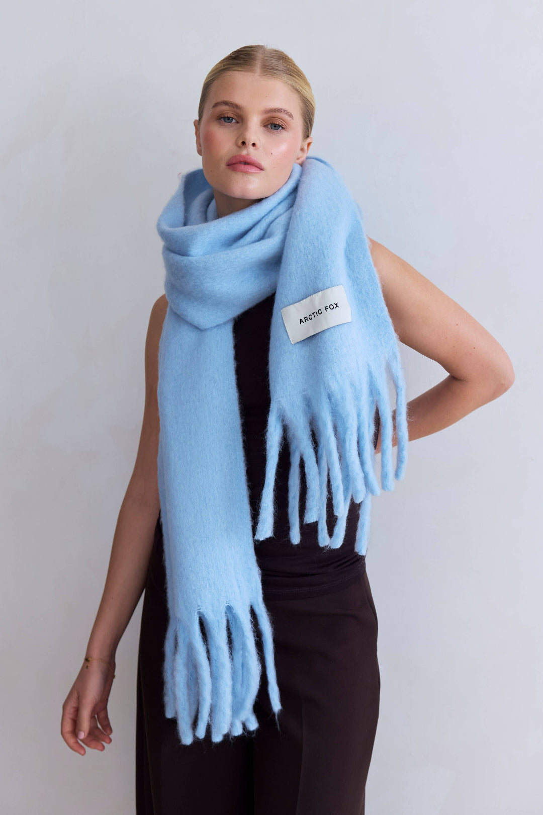 The Stockholm Scarf - 100% Recycled - Glacier Blue