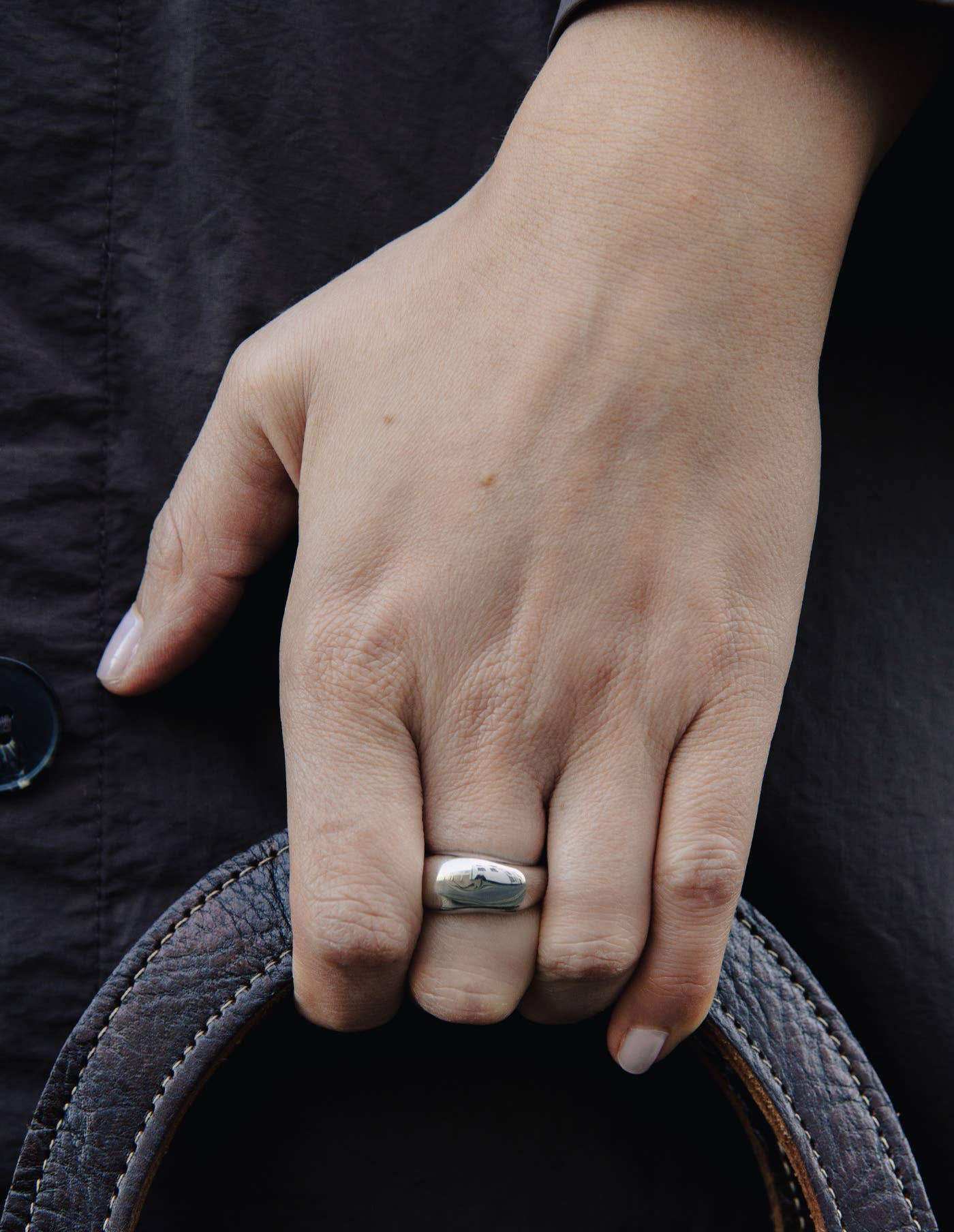 Silver Dome Ring, Waterproof