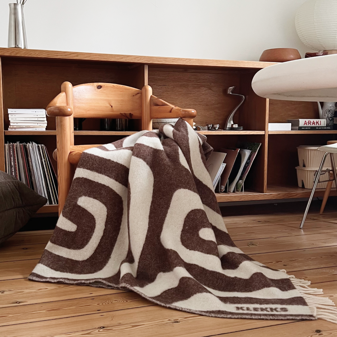 Klekks No. 34 - Wool blanket - Brown